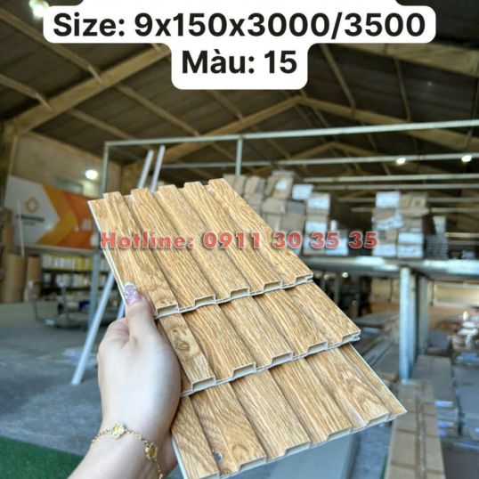 Lam 5 S&oacute;ng Thấp Nhựa Giả Gỗ| M&agrave;u 15