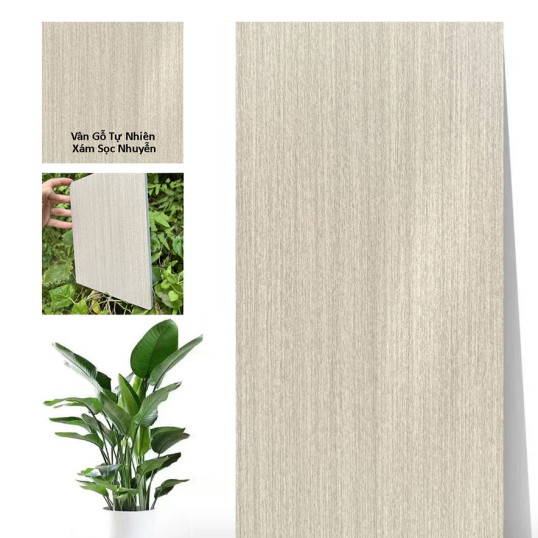 Tấm ốp than tre WG-07 (x&aacute;m nhạt) v&acirc;n gỗ