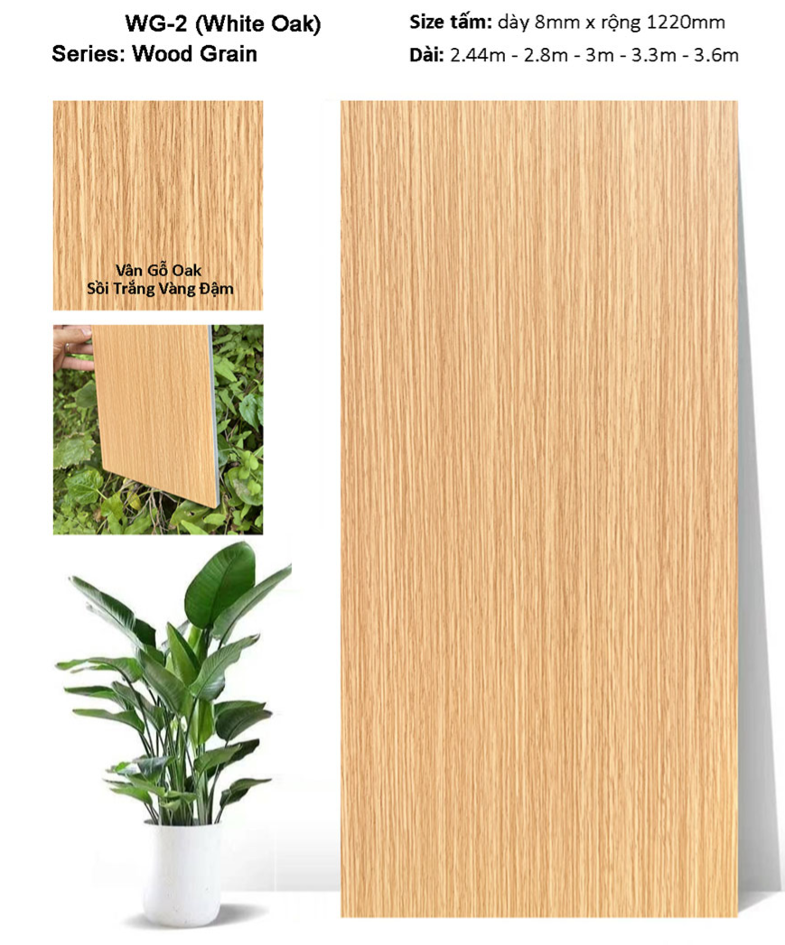 Tấm ốp than tre WG-02 V&acirc;n gỗ