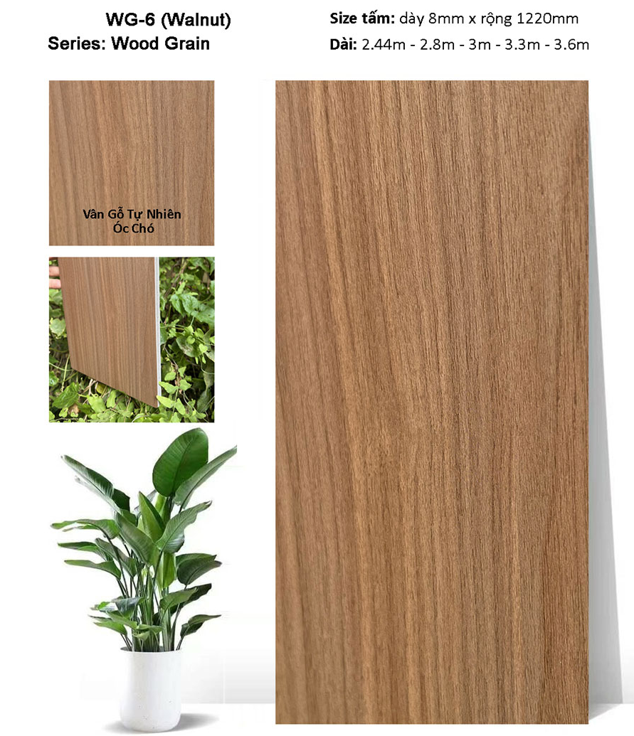 Tấm ốp than tre WG-06 vân gỗ