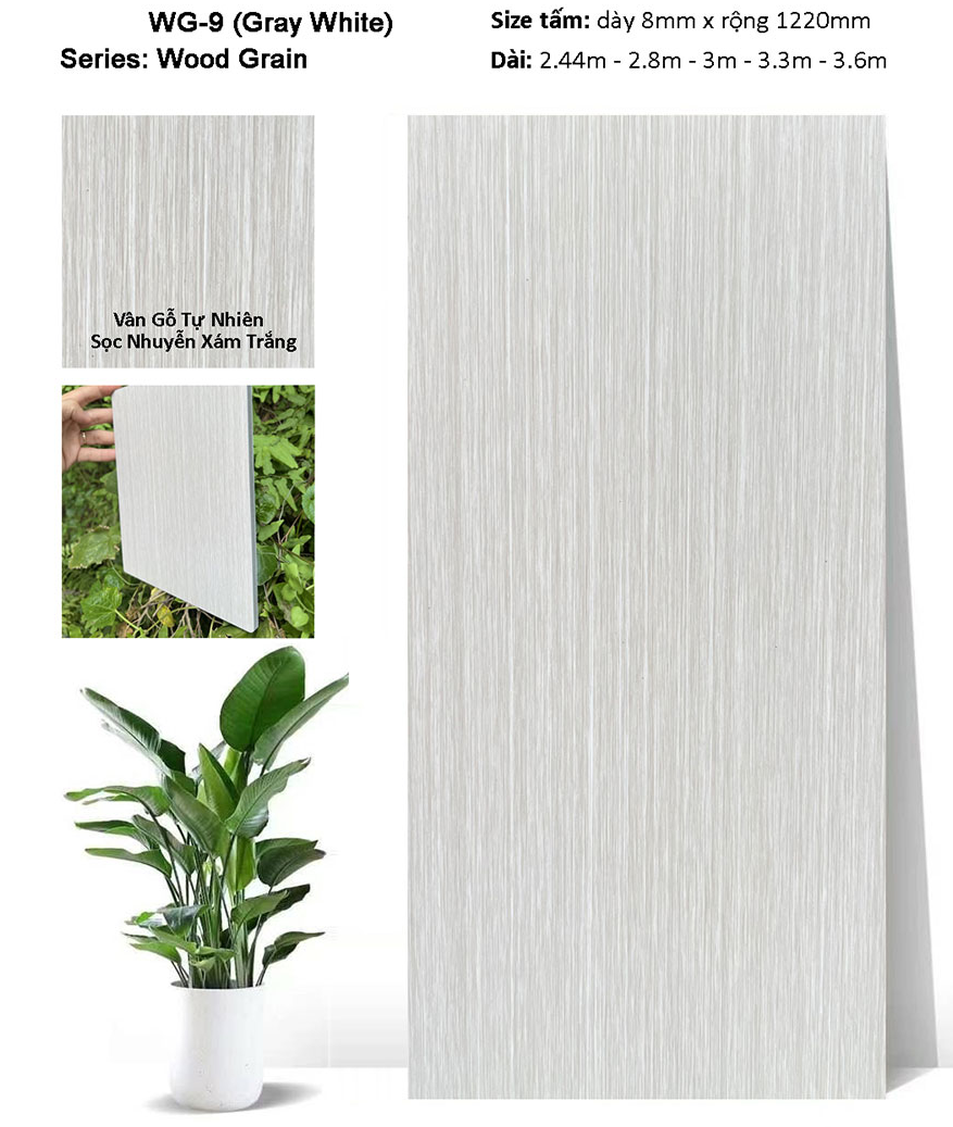 Tấm ốp than tre WG-09 v&acirc;n gỗ